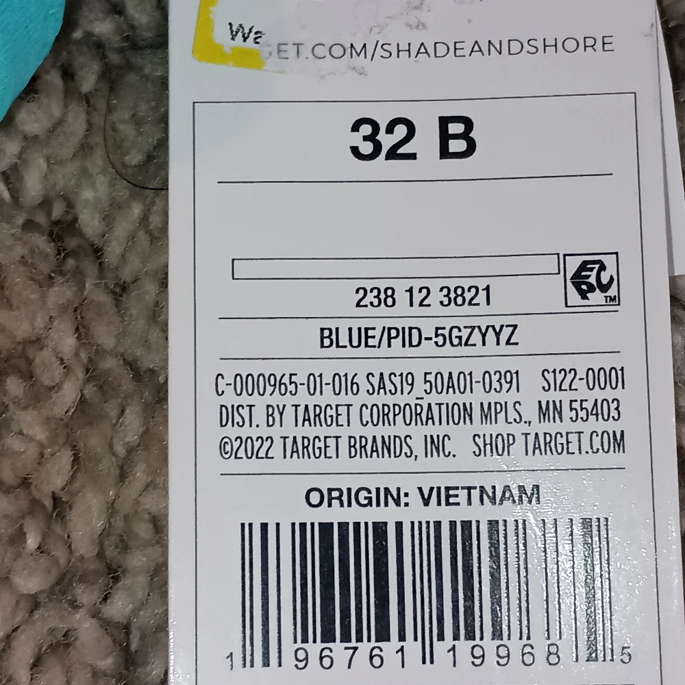 Women's Shade & Shore Padded Bra Size 32B Brand New With Tags‎ Pool Ocean Resort
